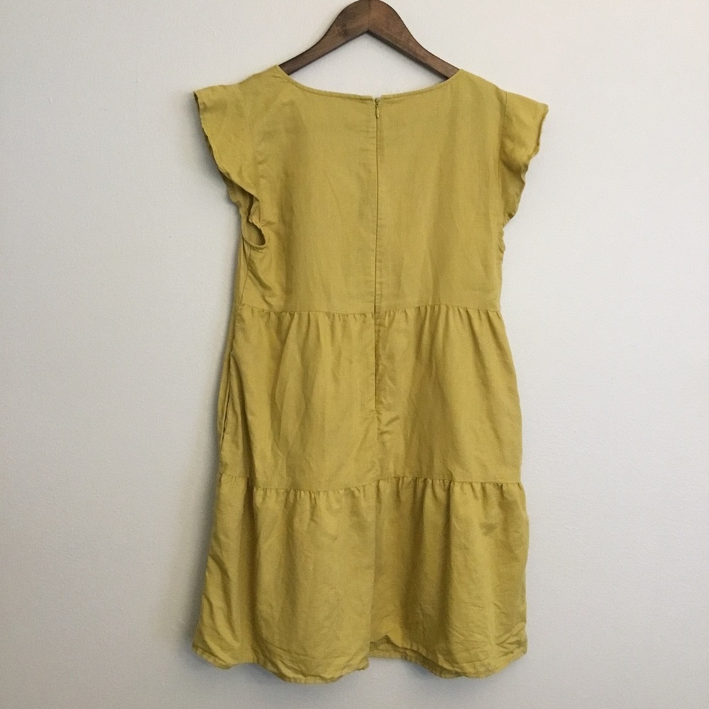 Goodthreads Flutter Sleeve Boho Peasant Mini Dres… - image 5